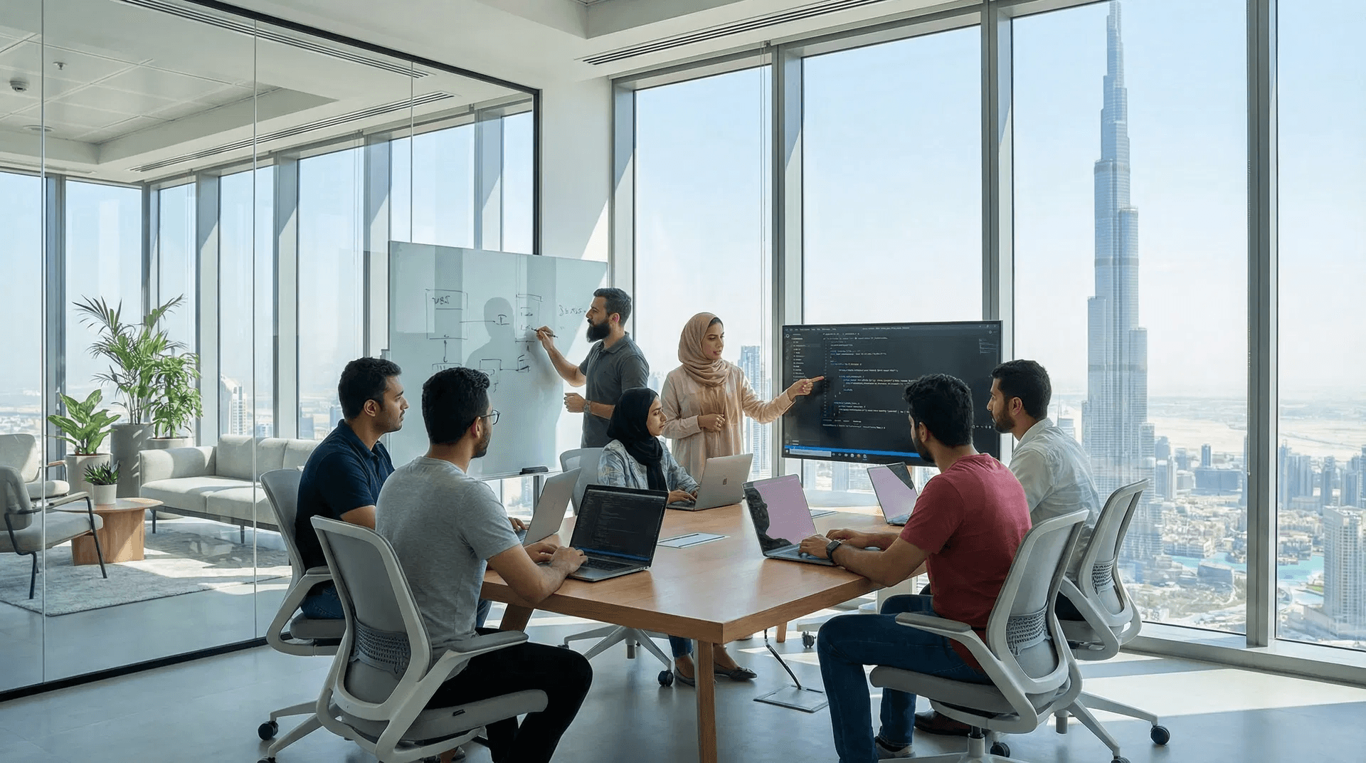 Dubai office team meeting